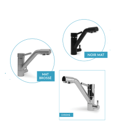 Robinet mitigeur 3 voies Gliano BR307 | 3 finitions