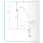 Robinet pour eau filtrée - osmosée Gliano B102