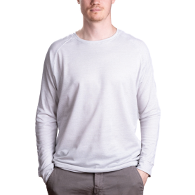 Tee-shirt de protection anti-ondes Shield manches longues en tissu New Antiwave | Blanc - Mixte