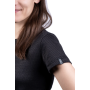 Tee-shirt de protection anti-ondes Shield manches courtes en tissu New Antiwave pour femme | Noir
