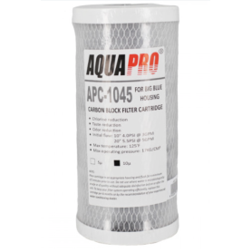 Cartouche charbon actif Big Blue APC 1045 10" 10 µm Aquapro | YdroKalk + Big Duo