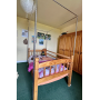 Structure autoportante pour baldaquins anti-ondes cabine lit simple - acier inoxydable | 120 x 220 x 220 cm