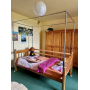 Structure autoportante pour baldaquins anti-ondes cabine lit simple - acier inoxydable | 120 x 220 x 220 cm