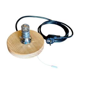 Socle blindé pour lampe à sel