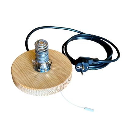 Socle blindé pour lampe à sel