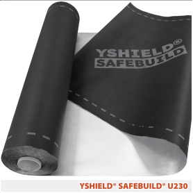 Sous-couche de protection anti-ondes et pare-pluie YShield® Safebuild® U230 | Hautes et basses fréquences - Largeur 1 mètre