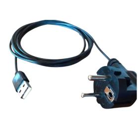Câble USB-A de mise à la terre avec fiche de branchement | 2 mètres