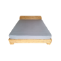 Drap-housse de mise à la terre (earthing) en coton bio Gris