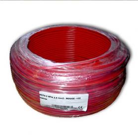 Fil de phase blindé 2.5 mm² rouge