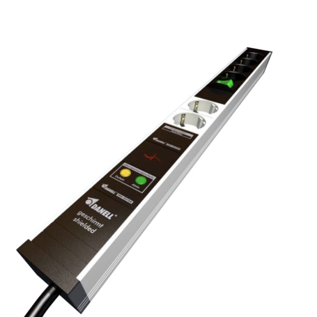 Multiprise blindée Biologa Danell 6 prises avec interrupteur bipolaire + parafoudre + filtre HF