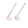 Oreillette anti-ondes stéthoscopique ibrain FC31 avec écouteurs nervurés - coloris rose