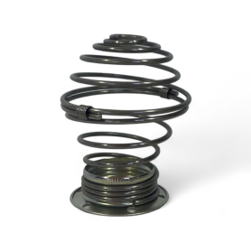 Spire métallique de blindage pour ampoule E14