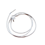 Câble blindé ouvert + prise 2 mètres, 0.75 mm², prêt à monter | Blanc
