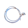 Câble blindé de remplacement lampe CdV avec interrupteur bipolaire | Blanc