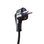 Câble blindé de remplacement lampe CdV avec interrupteur bipolaire | Noir