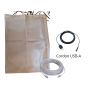Pack "Box sans ondes" n°2 | Housse box WiFi-Free 1 ouverture + câble USB (A ou B) mise à la terre douille + câble Ethernet RJ45