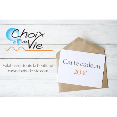 Carte cadeau 20 €