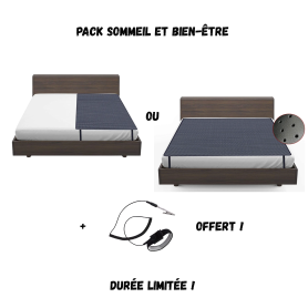 Pack Sommeil et bien-être | Sur-matelas earthing + bracelet earthing offert