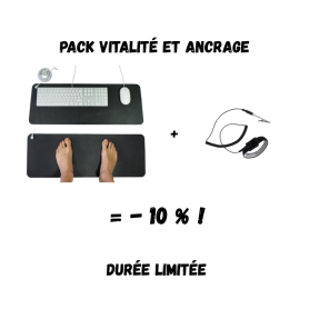 Pack Vitalité & Ancrage | Tapis de earthing 68 x 25 cm + bracelet de earthing