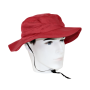 Chapeau anti-ondes Wavesafe coton bio doublé en tissu Extreme Safe | Rouge cerise