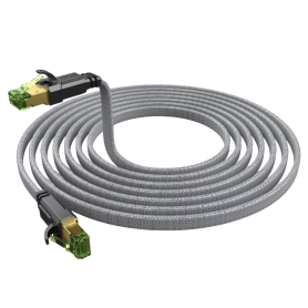 Câble Ethernet RJ45 blindé plat CAT 8 40 Gbps