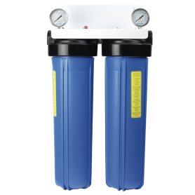Filtration centralisée Big Duo 20" Aquapro | Grande capacité de filtration pour toute la maison