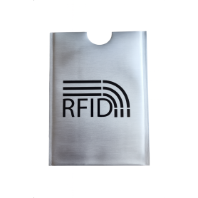 Pochette de blocage RFID protection carte bancaire | Gris alu