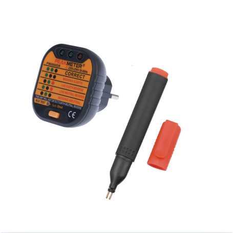 Pack Indispensables Earthing | Testeur de prise de terre Peakmeter PM6860DR + Stylo testeur de conductivité Earthing by CdV
