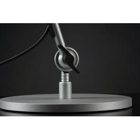 Pied pour lampe de bureau blindée "Architecte" Danell, alu mat