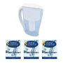 Pack | Carafe filtrante Hydropure + 15 recharges Charbon actif