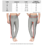 Caleçon long legging anti-ondes TEU YShield en tissu Silver-Elastic | Guide des tailles