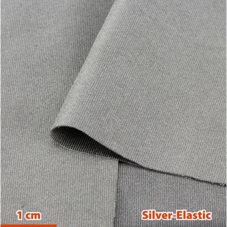Tissu de protection anti-ondes Silver-Elastic YShield | Hautes et basses fréquences -50 dB