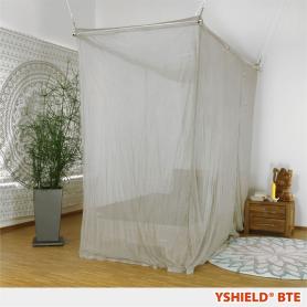 Baldaquin anti-ondes YShield Silver-Tulle BTE Forme cabine 1 place | HF + BF -50 dB