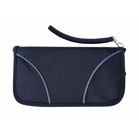 Portefeuille organiser RFID grand format avec pochette extérieure anti-ondes pour smartphone | 24 x 13 cm