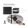 Portefeuille RFID et NFC en cuir véritable - Protection anti-piratage | Noir