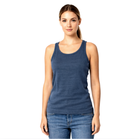Débardeur anti-ondes Wavesafe pour femme coton bio | Bleu foncé
