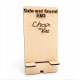 Support en bois gravé pour mesureur basses fréquences Safe and Sound EM3