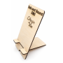 Support en bois gravé pour mesureur basses fréquences Safe and Sound EM3