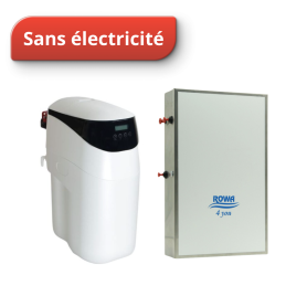 Pack "Eau autonome" sans électricité : Adoucisseur K-NATUR Floteck + Osmoseur Twin-Turbo Rowa | 2 déclinaisons