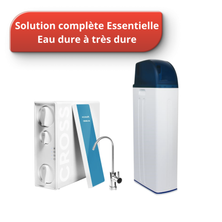 Pack "Eau saine Essentielle" : Adoucisseur Ideal Floteck + osmoseur CROSS 60 Ecosoft | 2 déclinaisons