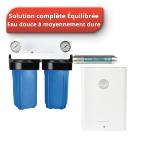 Pack "Eau saine Équilibrée" : YdroKalk avec adoucisseur SAAS + osmoseur A2O Aquaporin