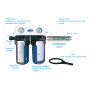 Filtration centralisée avec adoucisseur SAAS (inhibiteur de tartre)