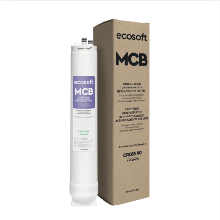 Filtre ECOSOFT MCB pour osmoseur CROSS 90 Balance | Charbon actif + reminéralisation