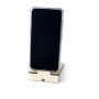 Support téléphone en bois gravé au laser | Modèle "Crinière"