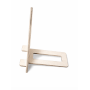 Support téléphone en bois gravé au laser 15 x 7 cm | Modèle personnalisable