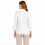 Chemisier anti-ondes Wavesafe "Élégance" en tissu Swiss Shield Max Wear -45 dB | Blanc