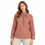 Chemisier anti-ondes Wavesafe "Élégance" en tissu Swiss Shield Max Wear -45 dB | Mocca