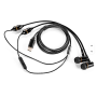 Oreillettes anti-ondes stéthoscopique iBrain FC12 USB-C stéréo avec étui rigide | Noir