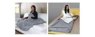 Couverture, sac de couchage, linge de lit de protection anti-ondes