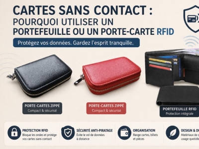 Cartes sans contact : pourquoi utiliser un portefeuille ou un porte-carte RFID ?